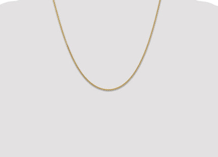 14K Round Open Link Cable with Lobster Clasp Chain (Style PEN215-20)