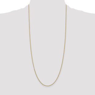 14K Round Open Link Cable with Lobster Clasp Chain (Style PEN215-30)