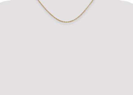 14K Round Open Link Cable with Lobster Clasp Chain (Style PEN216-16)