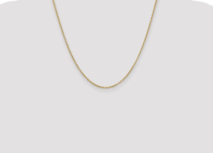 14K Round Open Link Cable with Lobster Clasp Chain (Style PEN216-20)