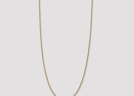 14K Round Open Link Cable with Lobster Clasp Chain (Style PEN217-30)