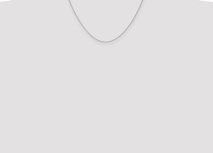 14K White Gold Parisian Wheat with Lobster Clasp Chain (Style PEN260-18)