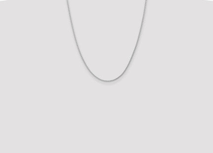 14K White Gold Parisian Wheat with Lobster Clasp Chain (Style PEN263-22)
