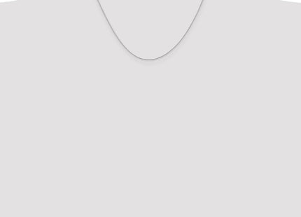 14K White Gold Diamond-cut Parisian Wheat with Lobster Clasp Chain (Style PEN268-18)