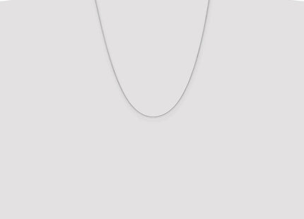 14K White Gold Diamond-cut Parisian Wheat with Lobster Clasp Chain (Style PEN268-22)