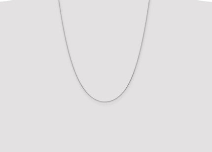 14K White Gold Diamond-cut Parisian Wheat with Lobster Clasp Chain (Style PEN269-24)