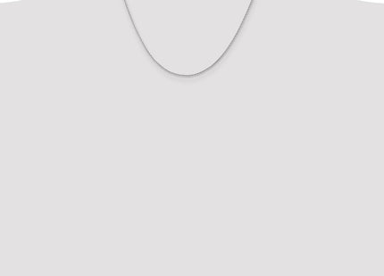 14K White Gold Diamond-cut Parisian Wheat with Lobster Clasp Chain (Style PEN270-18)