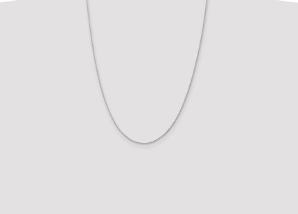 14K White Gold Diamond-cut Parisian Wheat with Lobster Clasp Chain (Style PEN270-24)