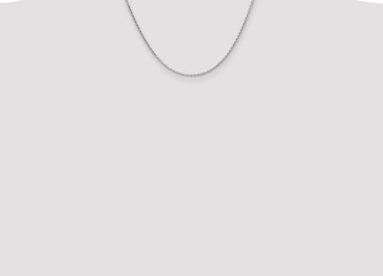 14K White Gold Diamond-cut Parisian Wheat with Lobster Clasp Chain (Style PEN271-18)