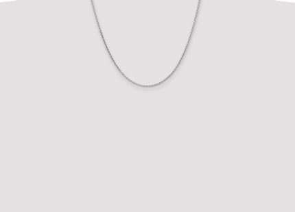 14K White Gold Diamond-cut Parisian Wheat with Lobster Clasp Chain (Style PEN271-20)