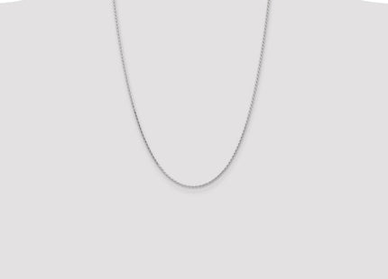 14K White Gold Diamond-cut Parisian Wheat with Lobster Clasp Chain (Style PEN271-24)