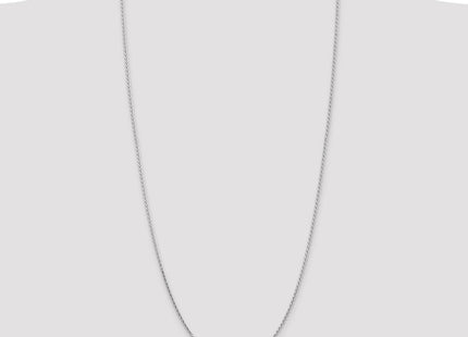 14K White Gold Diamond-cut Parisian Wheat with Lobster Clasp Chain (Style PEN271-30)