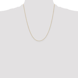 14K . Diamond-cut Parisian Wheat with Lobster Clasp Chain (Style PEN274-22)