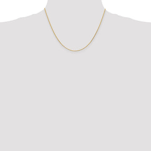 14K . Diamond-cut Parisian Wheat with Lobster Clasp Chain (Style PEN275-18)