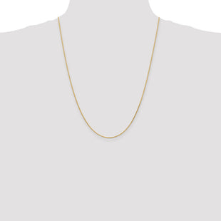14K . Diamond-cut Parisian Wheat with Lobster Clasp Chain (Style PEN275-24)
