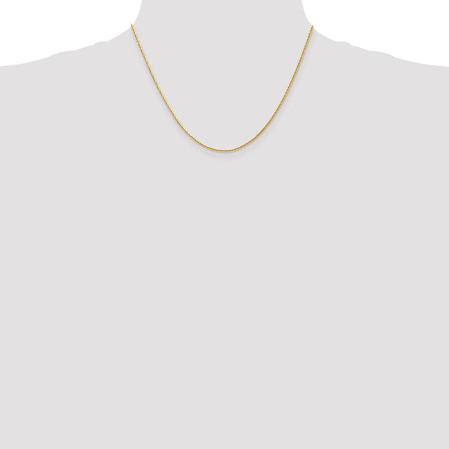 14K . Diamond-cut Parisian Wheat with Lobster Clasp Chain, 18 x 1.4mm