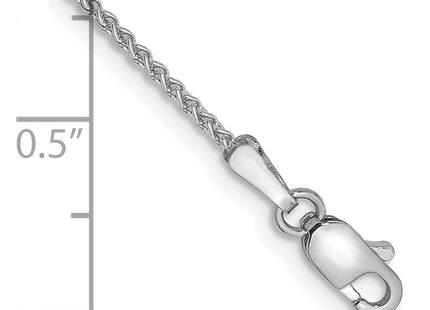14K White Gold Spiga with Lobster Clasp Bracelet, 6 x 1.25mm