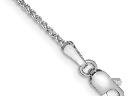 14K White Gold Spiga with Lobster Clasp Bracelet, 6 x 1.25mm