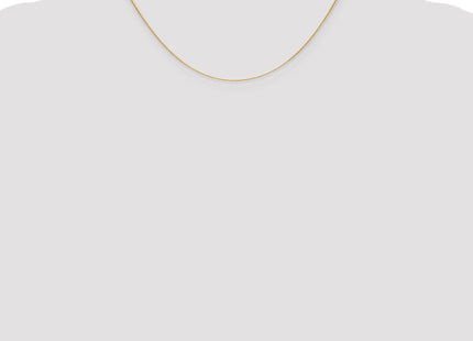 14K Round Parisian Wheat with Lobster Clasp Chain, 16 x 0.7mm