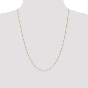 14K Round Parisian Wheat with Lobster Clasp Chain (Style PEN312-24)