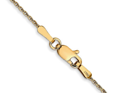 14K gold wheat link chain, another view