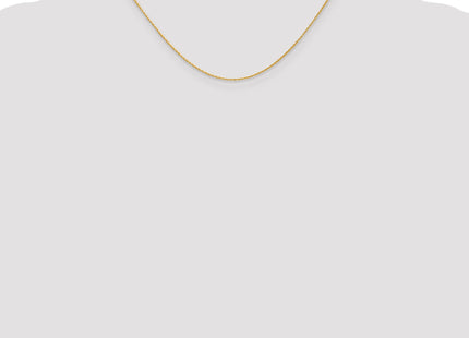 14K Round Parisian Wheat with Lobster Clasp Chain, 16 x 1mm
