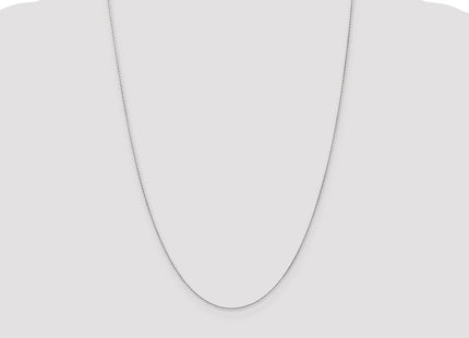 14K White Gold . Round Parisian Wheat with Lobster Clasp Chain (Style PEN314-24)