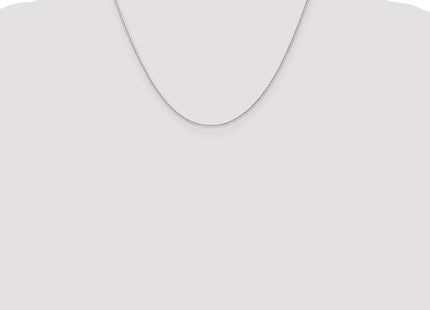 14K White Gold . Round Parisian Wheat with Lobster Clasp Chain (Style PEN315-18)