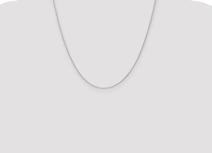 14K White Gold . Round Parisian Wheat with Lobster Clasp Chain (Style PEN315-20)