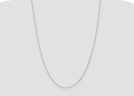14K White Gold . Round Parisian Wheat with Lobster Clasp Chain (Style PEN315-24)