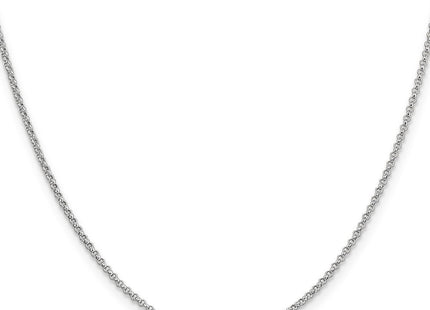 14K white gold chain, alternate view