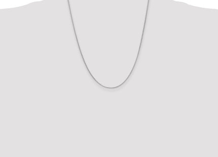 14K white gold chain, further view