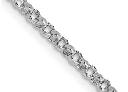 14K white gold chain