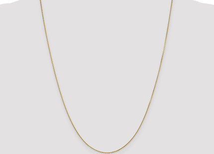 14K Diamond-cut Round Open Link Cable with Lobster Clasp Chain (Style PEN326-24)
