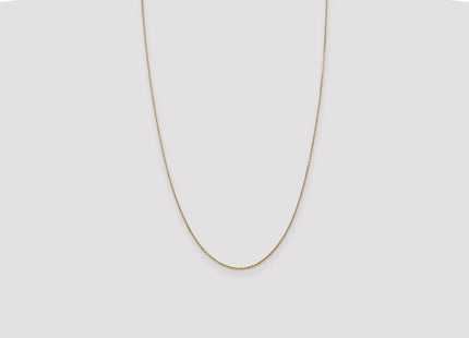14K Diamond-cut Round Open Link Cable with Lobster Clasp Chain (Style PEN326-26)