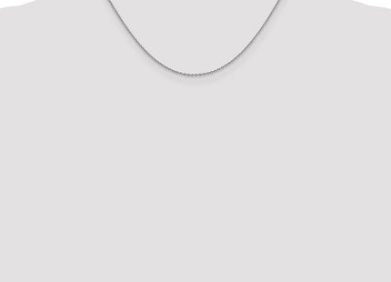 14K White Gold Forzantine Cable with Lobster Clasp Chain (Style PEN327-16)