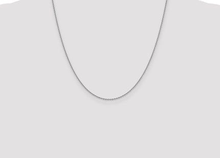 14K White Gold Forzantine Cable with Lobster Clasp Chain (Style PEN327-20)