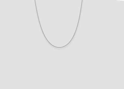14K White Gold Forzantine Cable with Lobster Clasp Chain (Style PEN327-22)