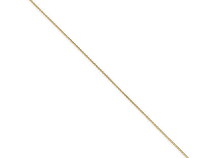 14K gold anklet, alternate view