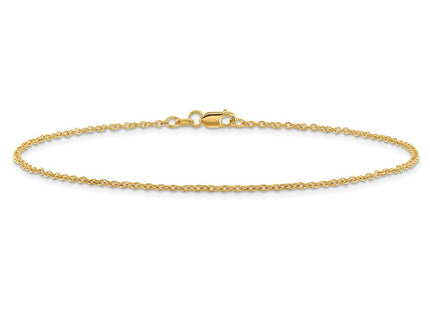 14K gold anklet, another view