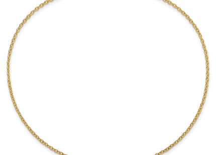 14K gold anklet, further view
