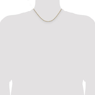 14k Yellow Gold with Rhodium Singapore Chain (Style PEN333-16)