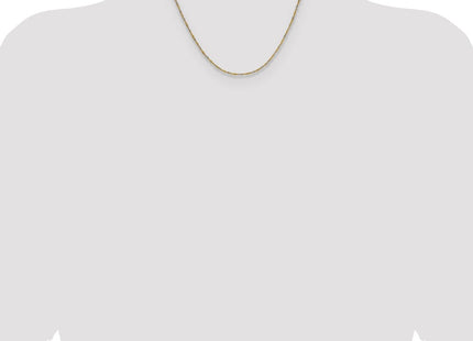 14k Yellow Gold with Rhodium Singapore Chain (Style PEN333-18)