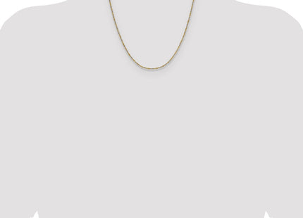 14k Yellow Gold with Rhodium Singapore Chain (Style PEN333-20)
