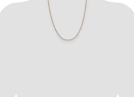 14k Yellow Gold with Rhodium Singapore Chain (Style PEN333-22)