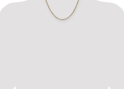 14k Yellow Gold with Rhodium Singapore Chain (Style PEN334-18)