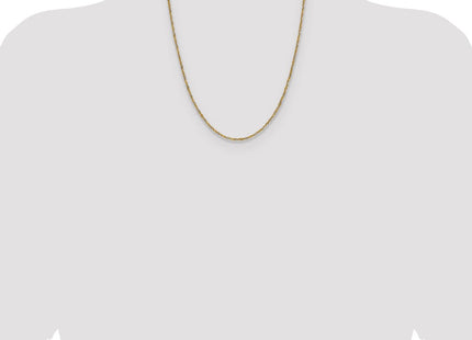14k Yellow Gold with Rhodium Singapore Chain (Style PEN334-22)