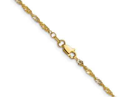 14k Yellow & Rhodium Chains Style PEN335 - Classique Jewelry Inc.