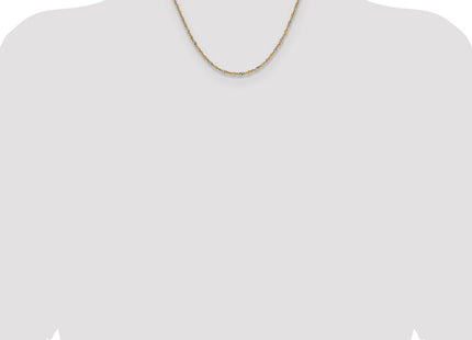 14k Yellow & Rhodium Chains Style PEN335 - Classique Jewelry Inc.
