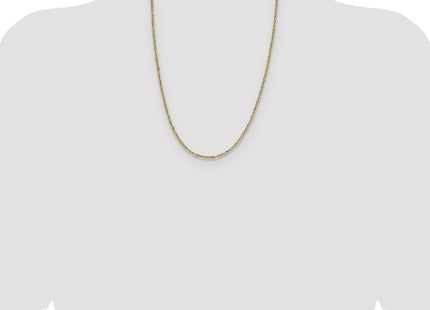 14k Yellow & Rhodium Chains Style PEN335 - Classique Jewelry Inc.